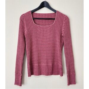 CK Jeans Size Medium Pink Knit Long Sleeve Sweater